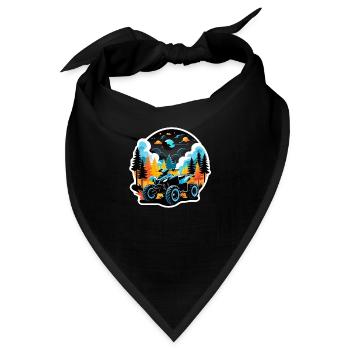 Quad & Offroad - Bandana - Schwarz - Vorne