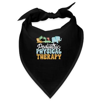 Physiotherapie Kinderphysiotherapeutin - Bandana - Schwarz - Vorne
