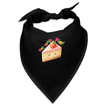 Hey, süßer Kuchen! - Bandana - Schwarz - Vorne