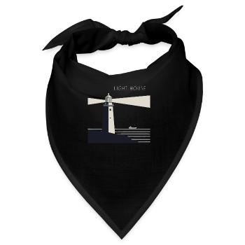 LEUCHTTURM - Bandana - Schwarz - Vorne