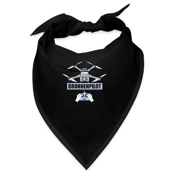 Drohnenpilot Quadrocopter RC Drohne - Bandana - Schwarz - Vorne