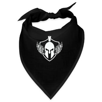 sparta helm wappen - Bandana - Schwarz - Vorne