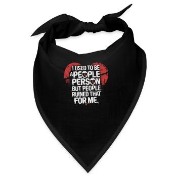 Introvertiert mit trockenem Humor - Bandana - Schwarz - Vorne