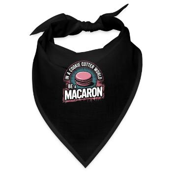 Individualität wie ein Macaron - Bandana - Schwarz - Vorne