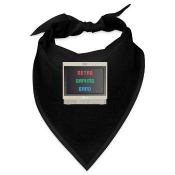PVM Lover - Retrogaming-Band - Bandana - Schwarz - Vorne