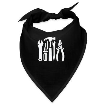 werkzeug - Bandana - Schwarz - Vorne