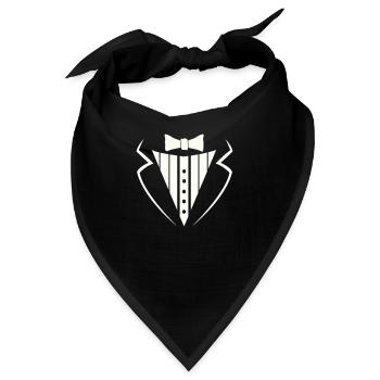 anzug texedo - Bandana - Schwarz - Vorne
