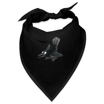 Rabenkrähe 2 - Bandana - Schwarz - Vorne