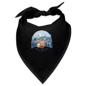 Bayrische Volksfest - Bandana - Schwarz - Vorne