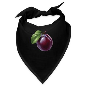 Pflaume - Bandana - Schwarz - Vorne