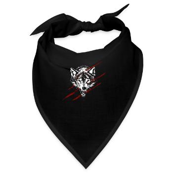 Angry wolf - Bandana - Schwarz - Vorne