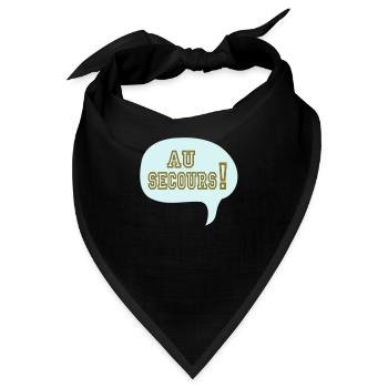 lustigen Cartoon Comic Relief zu - Bandana - Schwarz - Vorne