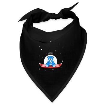 Schläfriger Teddybär - Bandana - Schwarz - Vorne