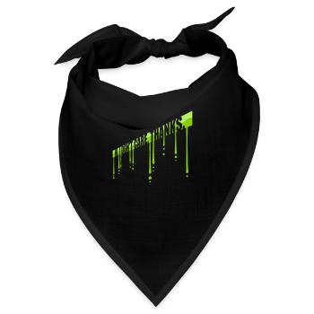 Hi I dont care - Bandana - Schwarz - Vorne