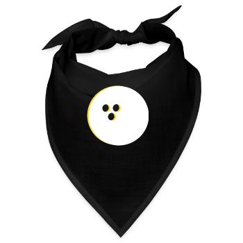 Bowlingkugel, Bowling - Bandana - Schwarz - Vorne