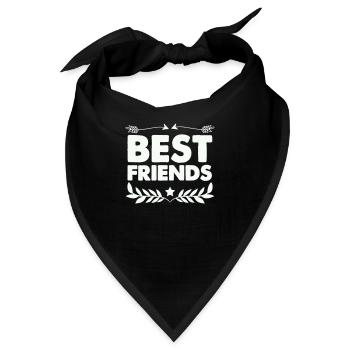 best friends - Bandana - Schwarz - Vorne