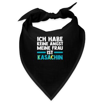 Kasachen Kasachstan - Bandana - Schwarz - Vorne
