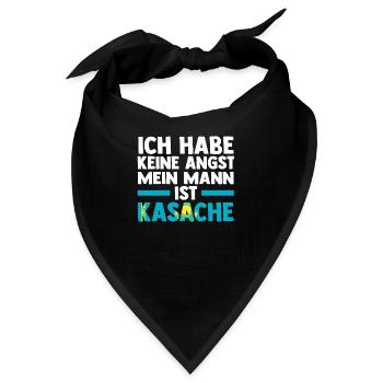 Kasachen Kasachstan - Bandana - Schwarz - Vorne