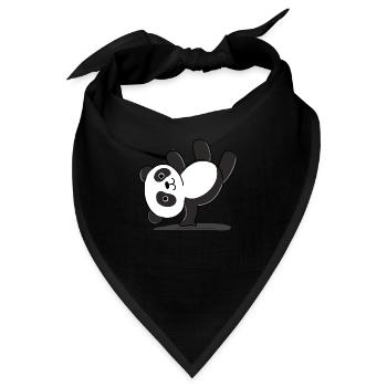 Panda Handstand - Bandana - Schwarz - Vorne