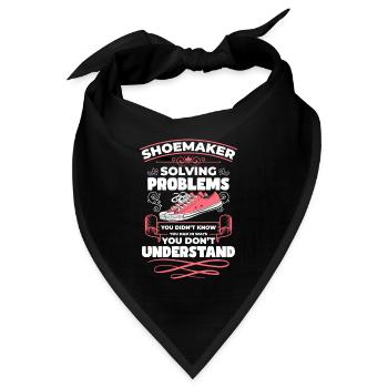 Schuster Arbeit Handwerker Arbeiten - Bandana - Schwarz - Vorne