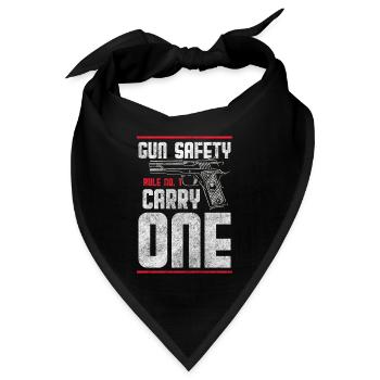 Waffenliebhaber Schießen Schusswaffe - Bandana - Schwarz - Vorne