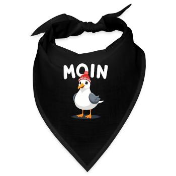 Moin Möwe - Bandana - Schwarz - Vorne