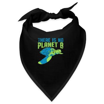 No Planet B - Bandana - Schwarz - Vorne