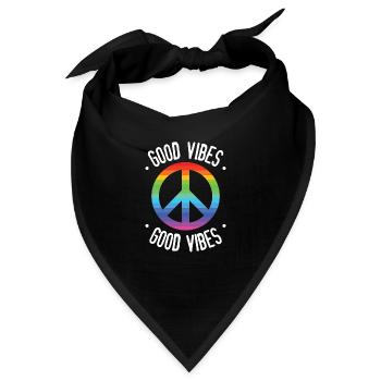 Good Vibes - Bandana - Schwarz - Vorne