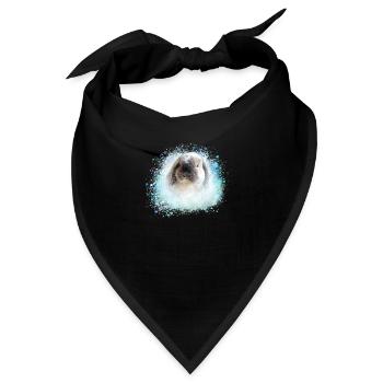 schlappohr,kaninchen, graffiti, pink,hase - Bandana - Schwarz - Vorne
