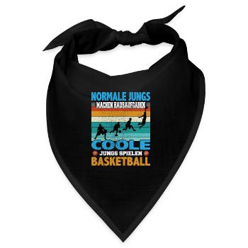 Basketball Dunking Spieler Korbleger Spruch - Bandana - Schwarz - Vorne