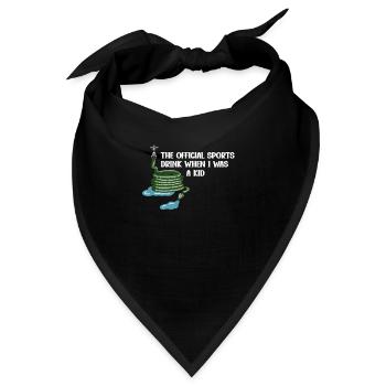Der Offizielle Sportdrink Meiner Kindheit – - Bandana - Schwarz - Vorne
