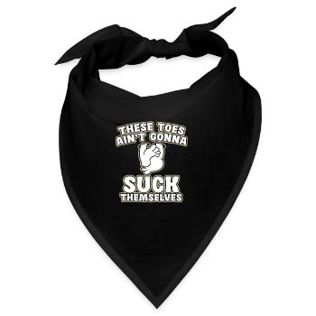 Diese Zehen Werden Sich Nicht Selbst Lutschen - Bandana - Schwarz - Vorne