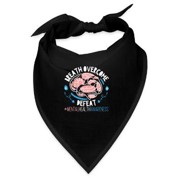 Bewusstsein Für Psychische Gesundheit - Bandana - Schwarz - Vorne