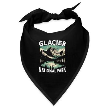 Gletscher-nationalpark Outdoor-reisen Usa Amerika - Bandana - Schwarz - Vorne