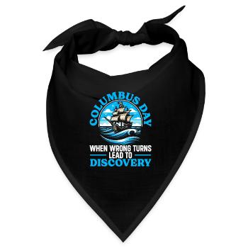 Columbus Day Amerika 1492 Usa Entdeckung - Bandana - Schwarz - Vorne