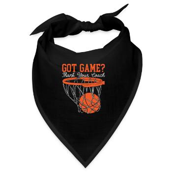 Basketballtrainer Sporttrainer Hooper Basketball - Bandana - Schwarz - Vorne