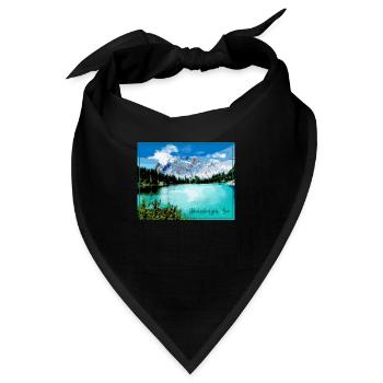 Obernberger See,landschaft,see,Tirol - Bandana - Schwarz - Vorne