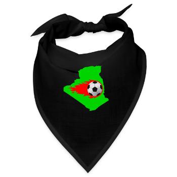 Fußball Algerien - Bandana - Schwarz - Vorne