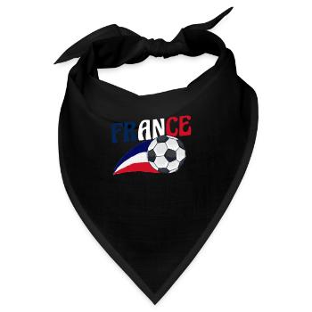 Franzosen Französisch Frankreich - Bandana - Schwarz - Vorne