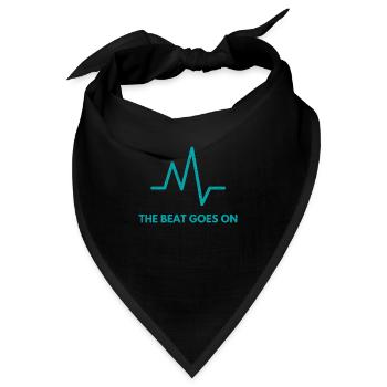 The Beat Goes On Frequency Grunge - Bandana - Schwarz - Vorne