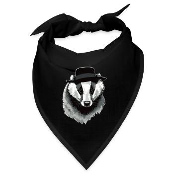 Dachs - Bandana - Schwarz - Vorne