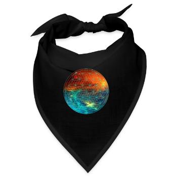 Flower of Life - Bandana - Schwarz - Vorne