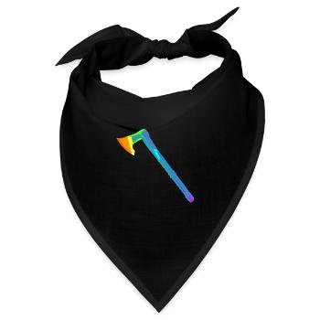 Axt | Wikinger | Holzfäller | Nordisch | Beil - Bandana - Schwarz - Vorne
