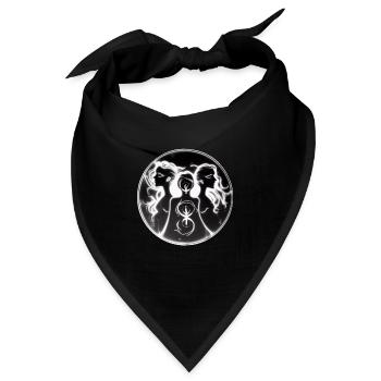 Göttinnen-Trio - Bandana - Schwarz - Vorne
