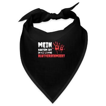 Mein Kostüm Ist In Der Wäsche Blutverschmiert - Bandana - Schwarz - Vorne