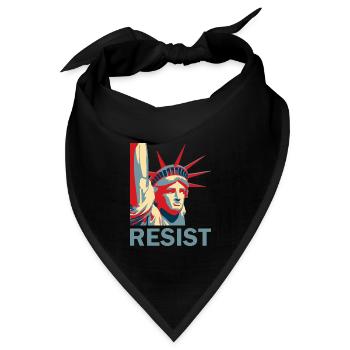 Anti- Resist Freiheitsstatue - Bandana - Schwarz - Vorne