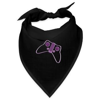 Kontroller Pink Lila - Bandana - Schwarz - Vorne