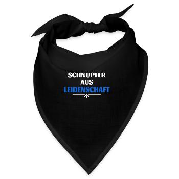 Schnupftabak Schnupfer Schnupfen Priiis - Bandana - Schwarz - Vorne