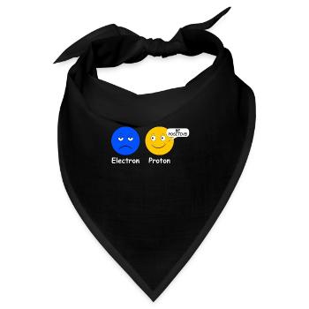 Proton Elektron Be Positive - Bandana - Schwarz - Vorne