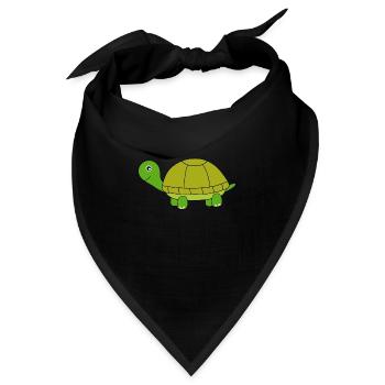 Schildkröte - Bandana - Schwarz - Vorne